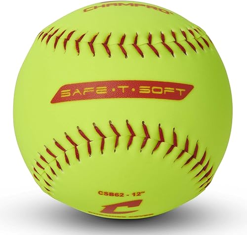 CHAMPRO Safe-T-Softball Cover Optic Yellow 12 PK Funda para Softbol