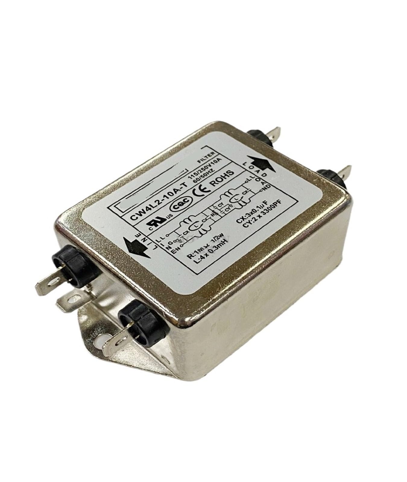 Filtre secteur CW4L2-20A-ST haute performance à deux étages