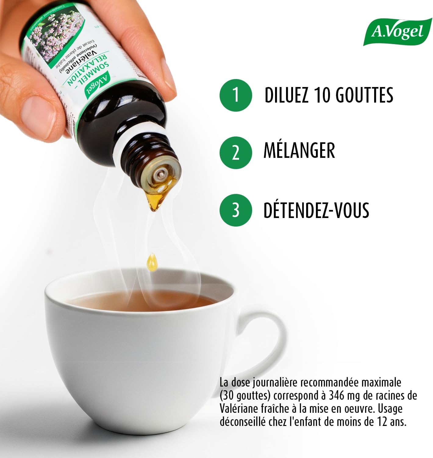 A.VOGEL – Dietary supplement – Targeted action Insomnia & Repairing Sleep – Relaxing and Melatonin Free – Valerian fresh plant extract – Valerian drops – 50 ml