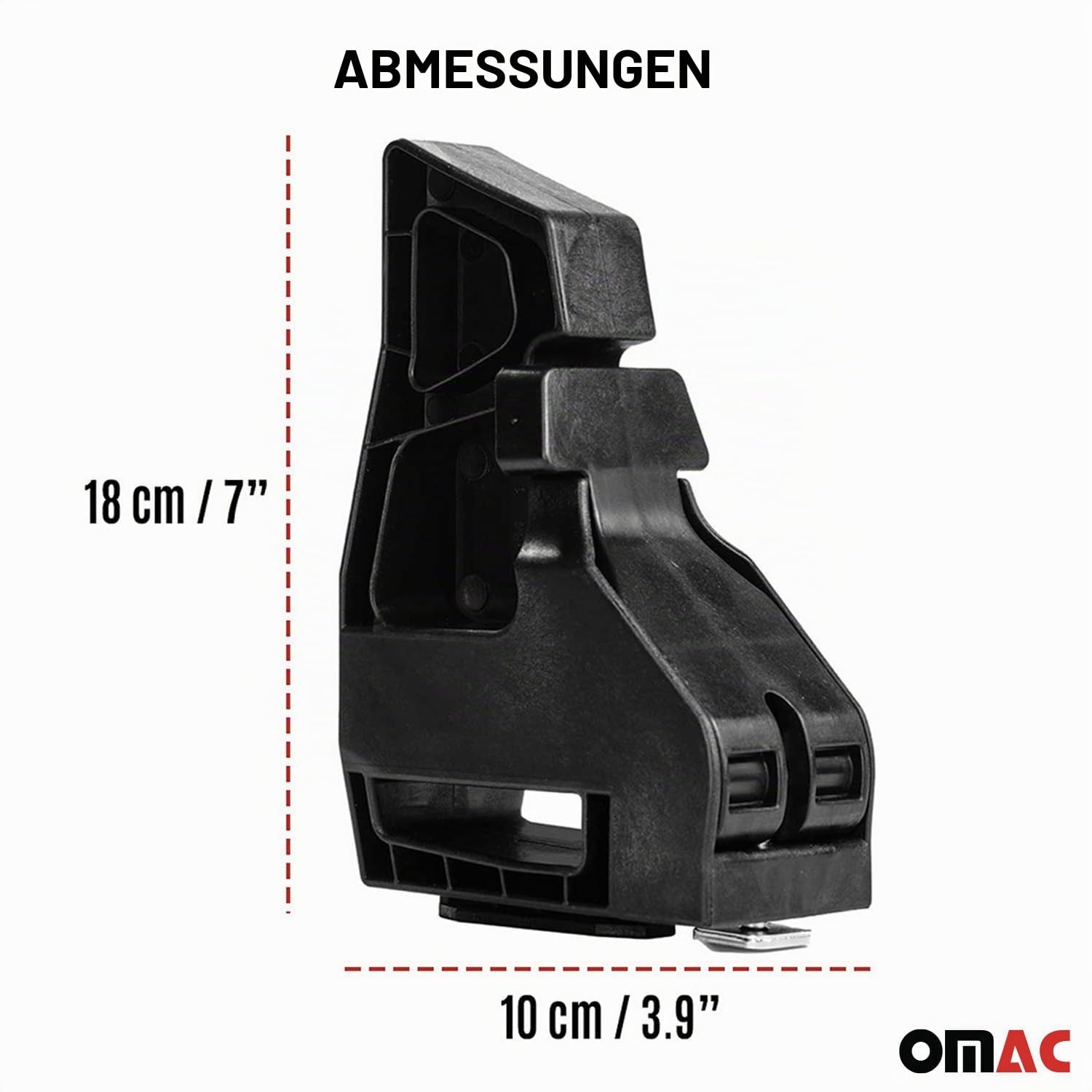 OMAC Ladungsbegrenzer Lastanschläge Load Stopper kompatibel mit Dachträger Einstellbar 4tlg