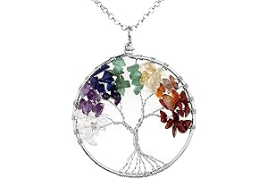 Willow Tree Healing Crystals Necklace: Embrace Harmony and Vitality