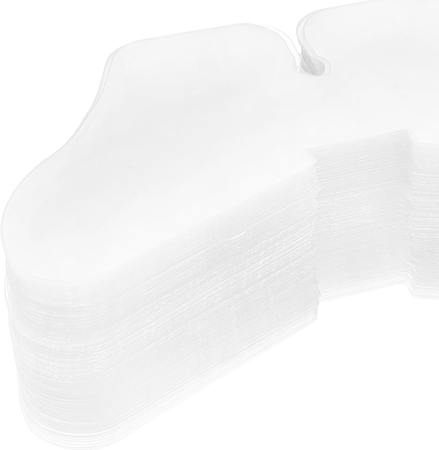 100pcs Plastic Shirt Collar Stays Butterfly Shape Collar Support Stiffeners for Men and Women Dress Shirts 9cm X 3cm Sturdy Fixing Tabs Groove Design for Stable Shape