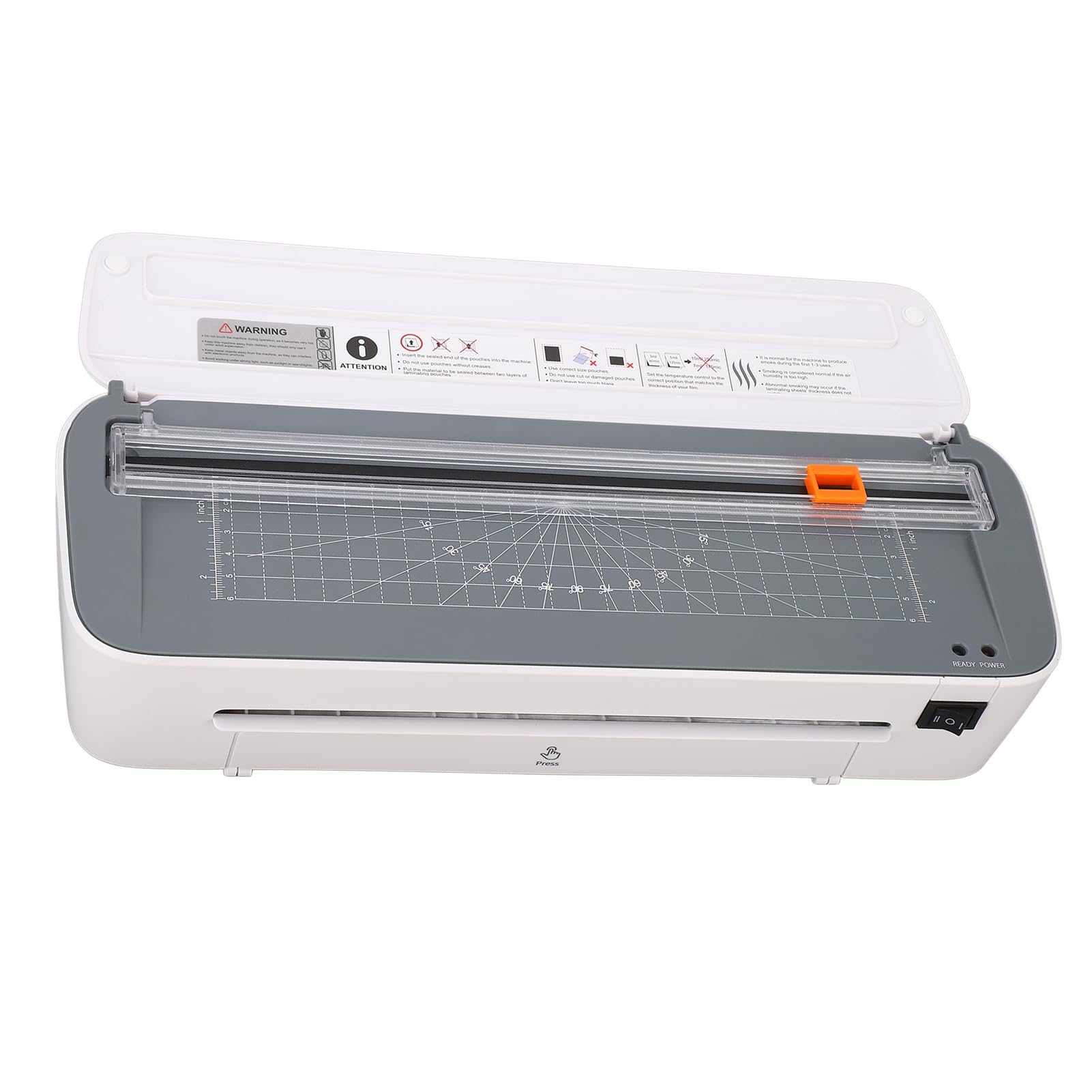 Macchina Laminatoria Versatile con Taglierina e Rotonde - Modalità Calda Rapida, Calda/fredda per Ufficio, Scuola e Business, Plug 220v -240v UE (Plug 220-240 V.)