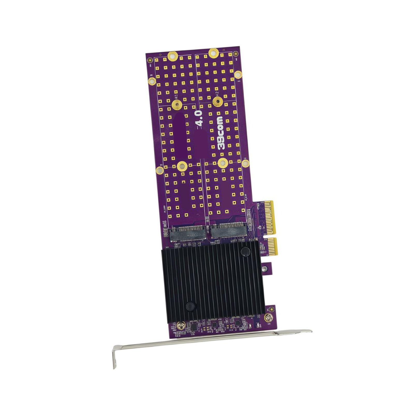 Tarjeta de expansión de almacenamiento de copia de seguridad de archivos para computadoras de escritorio, placa adaptadora PCIe NVMe SSD con soportes de unidad para almacenamiento Creator, de