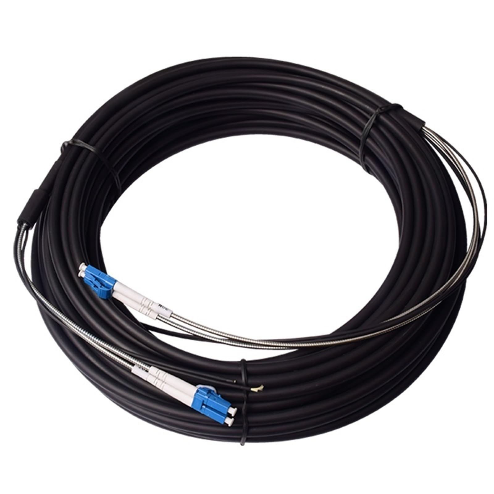 Câble de brassage à fibre optique extérieur, monomode, monomode, multimode, 2 conducteurs - 1/2/5/10 m - LCC (5 m, 2 monomodes)