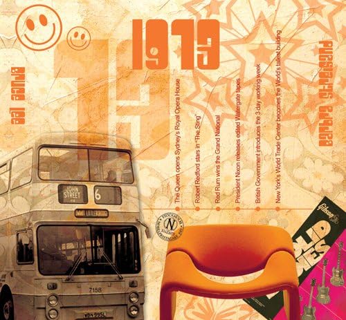 1973 Classic Years CD and Greeting Card with Original Hit Songs by Orginal Artist