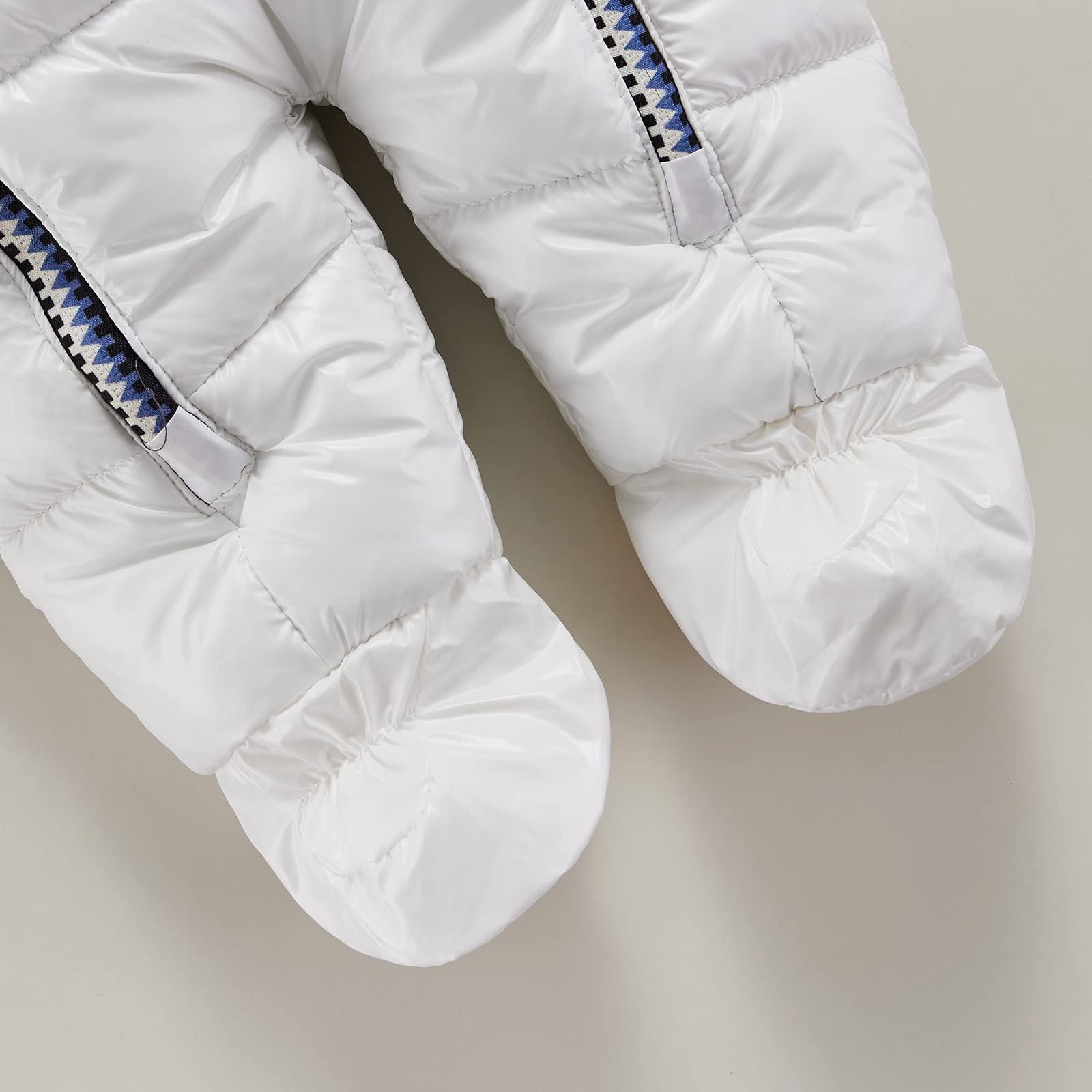 Geagodelia Tuta da Neve Neonati Cappotto Invernale da Bambini Tuta da Bambino Tuta con Cappuccio con Cerniera Pagliaccetto con Stivaletti e Guanti