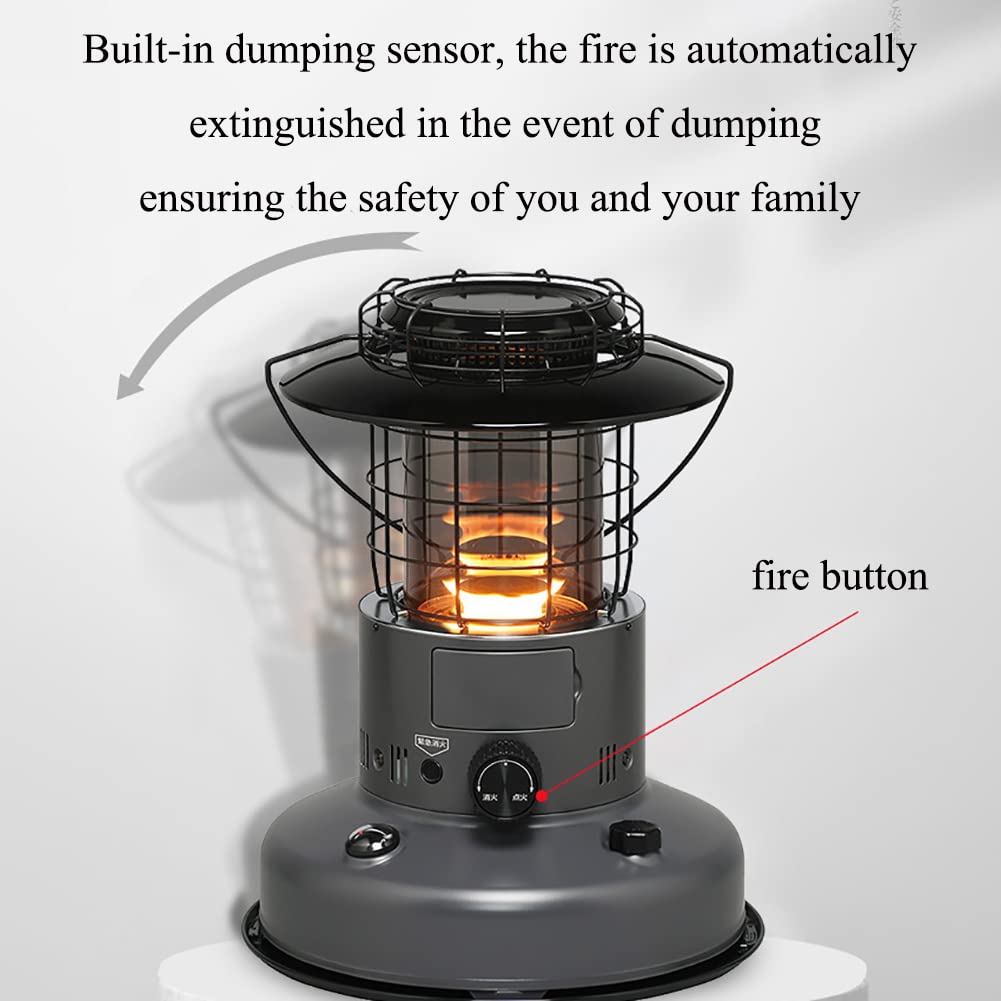 Camino Elettrico, Potenza Termica 2,5 KW, capacità Serbatoio Carburante 4,9 L Easy-t - - Caminetti Stufa a Cherosene, Utilizzare bruciatore Stufa a Cherosene Campeggio/Patio/terrazza/casa
