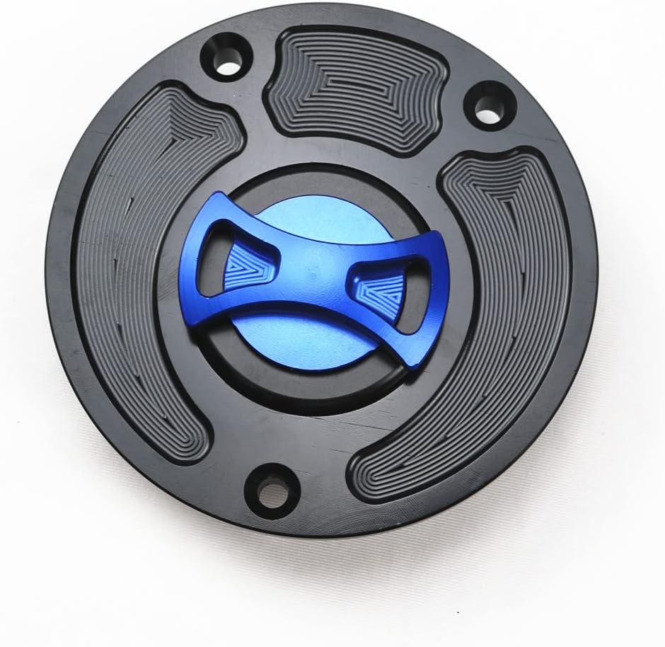 CNC Bow-tie Gas Fuel Tank Cap Cover For Kawasaki ZX 10R 6R 14R Z1000 ER6n Z750 (Red)