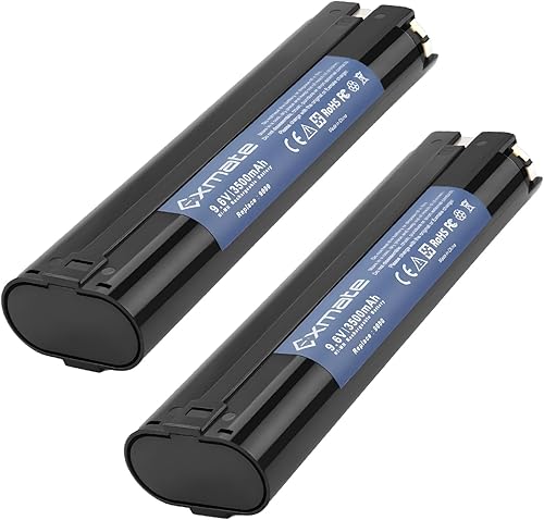 Exmate Batería de 3.5Ah 9.6V compatible con Makita 9000 9033 9600 193890-9 192696-2 632007-4 6096D 6093D DA391D 6095D 5090D 4390D 6012HD 5090D 8402