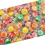 Fruit Starlights Hard Candy | 1 Pound Bag - Approx. 75 Count | Assorted Fruit Flavored Pinwheels | Individually Wrapped Christmas Candy | Orange, Lemon, Lime, Cherry