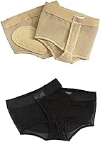 Wuchieal 2 Pairs Half Sole Dance Shoes Ballet Lyrical Dance Paws Pad Foot Thongs Shoes Socks