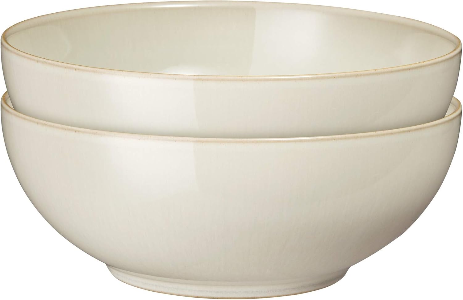 Denby 11048807 White By 2 Piece Cereal Bowl Set