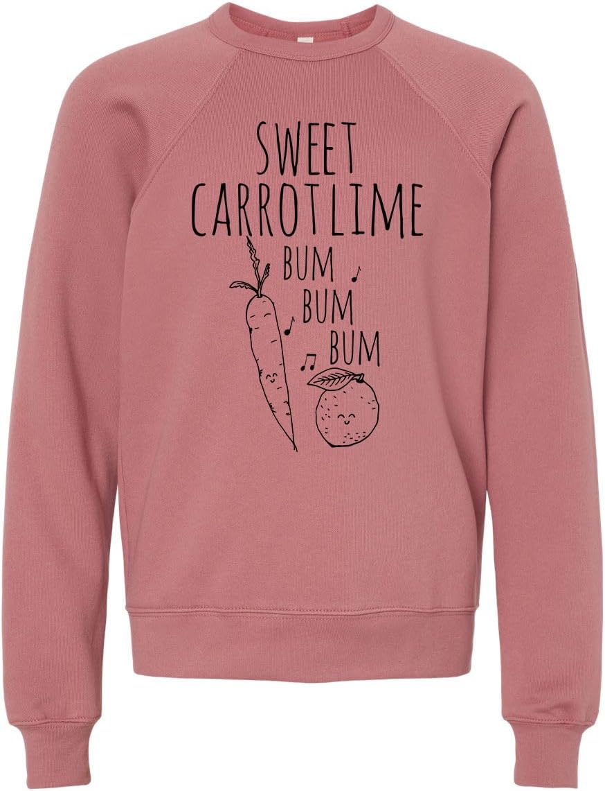 Long Sleeve Unisex Kids' Sweatshirt, Unisex Graphic Sweatshirt, Shirts with Sayings, Heather Gray or Mauve