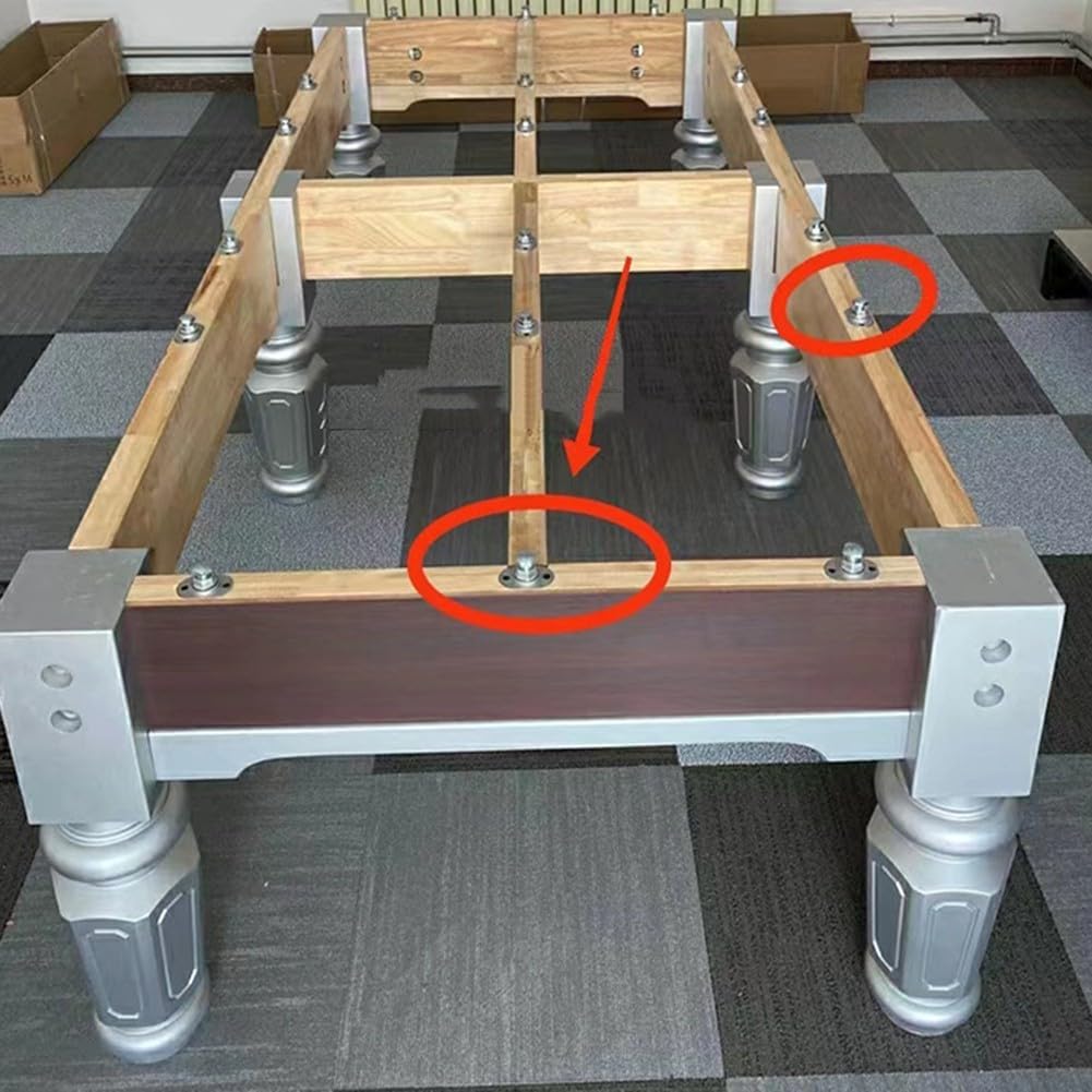 Billardtisch-Schrauben-Set, 12-teilig, zur Niveauregulierung in Snookertischen