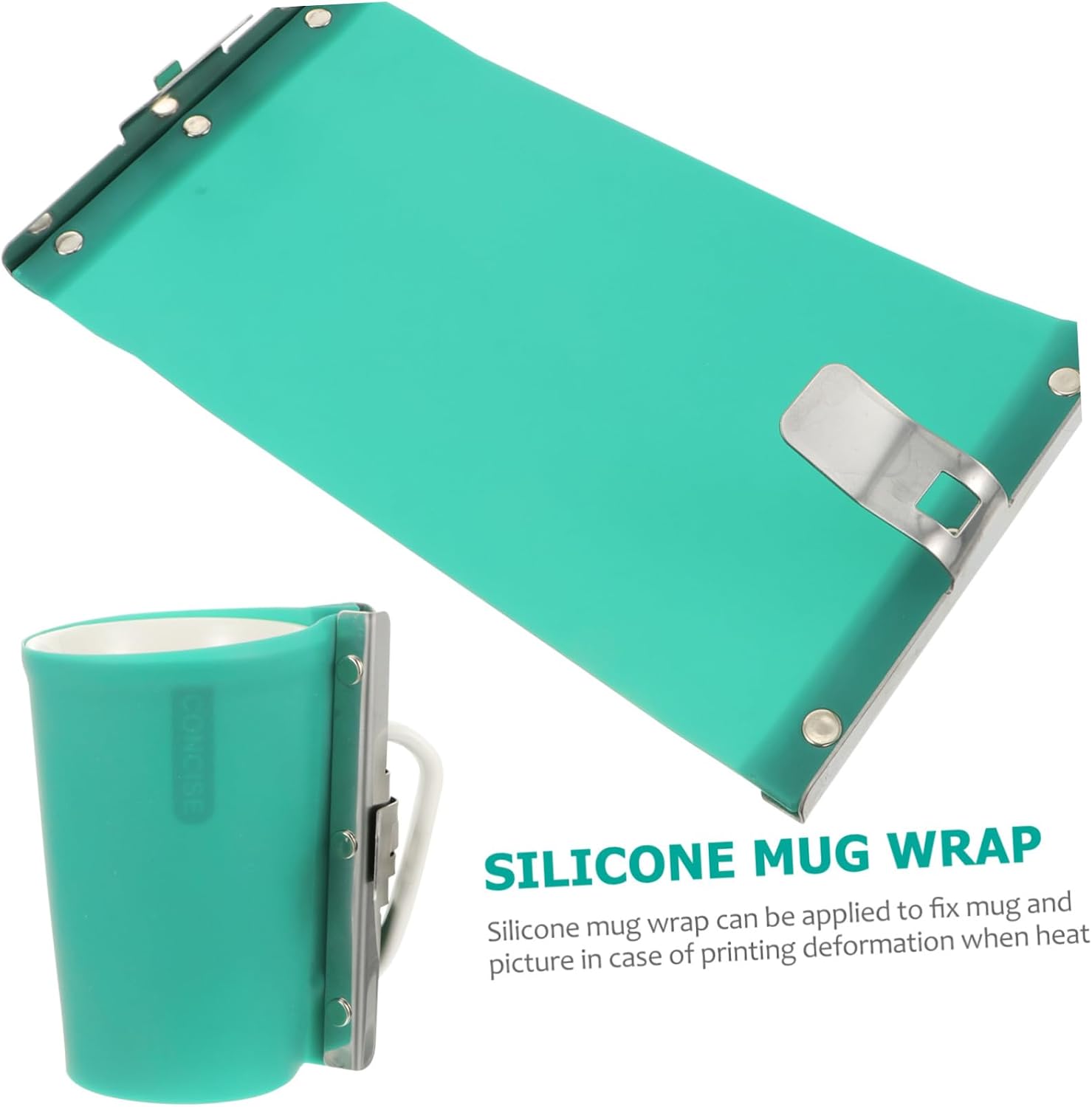 Angoily 15oz Silicone Mug Clamp for Heat Press Mug Wrap Fixture for Sublimation Tumbler Press Accessories