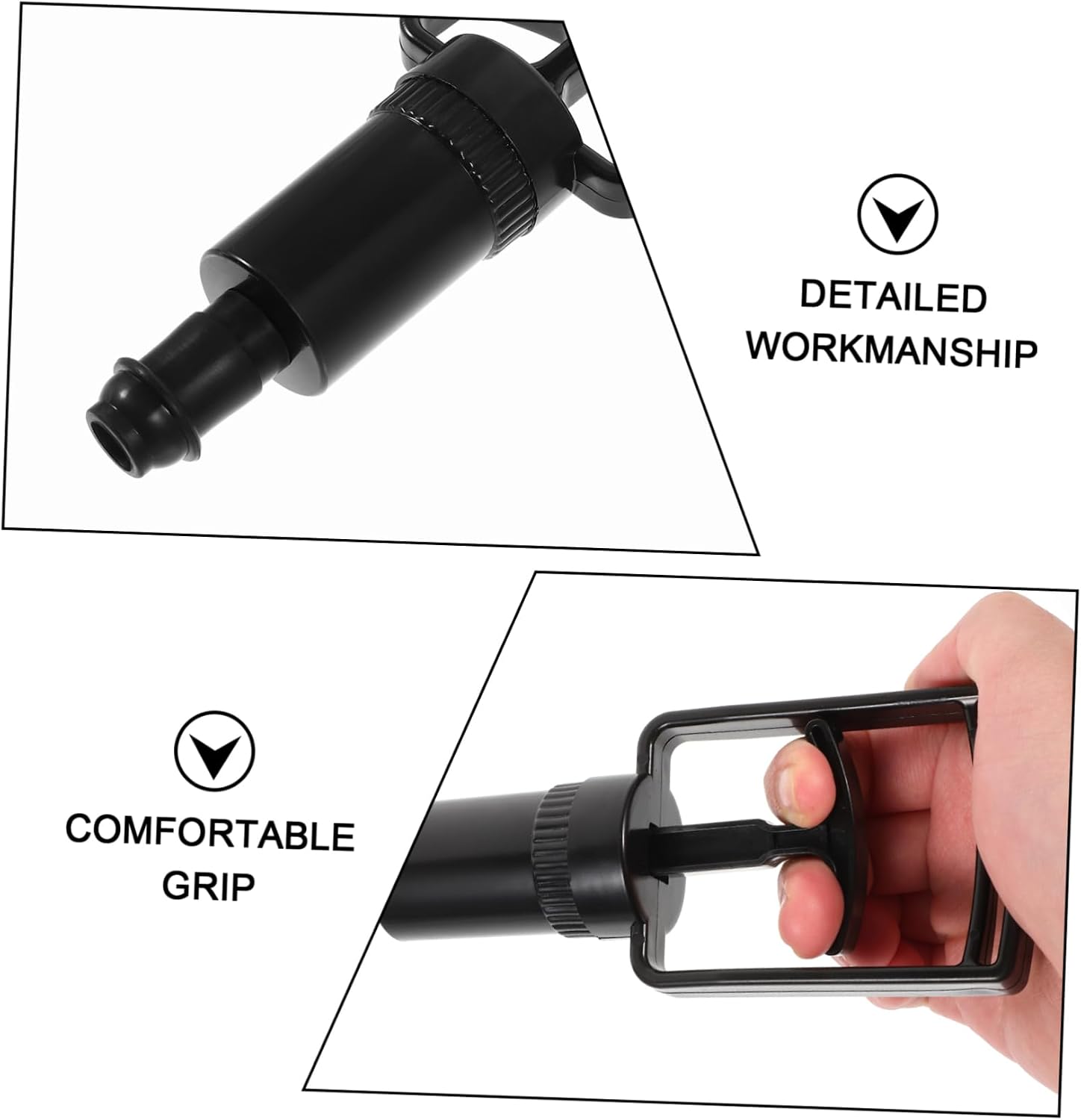 BESTYASH Manual Cupping Therapy Pump Hand Vacuum Pump Ergonomic Handle for Reflexology Tools
