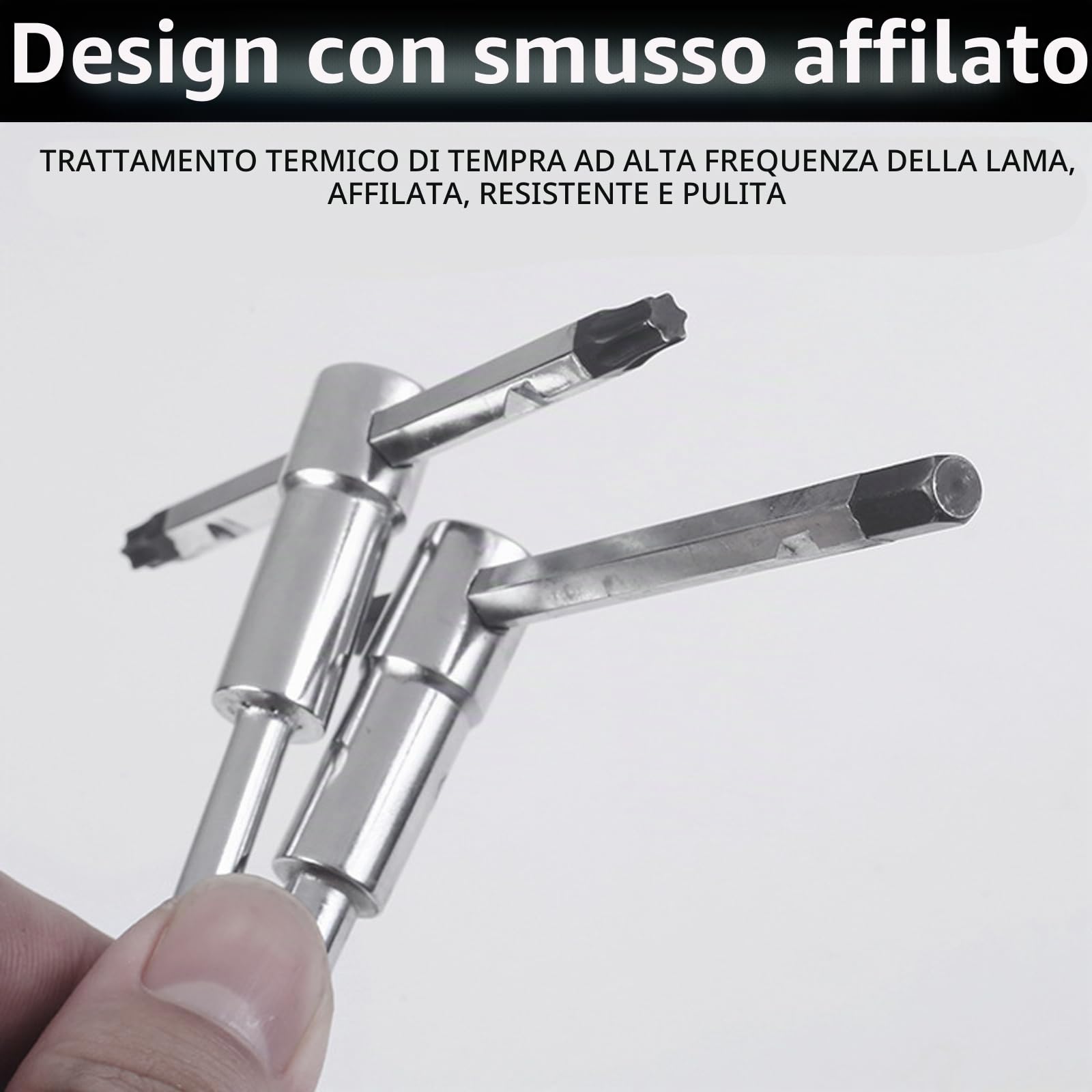 Set di Chiavi Esagonali con Impugnatura a T, 8 Pezzi Set di Chiavi a Bussola con Barra a T in Acciaio al Cromo Vanadio per Chiavi di Riparazione Bici 2/2,5/3/4/5/6/8/10 mm