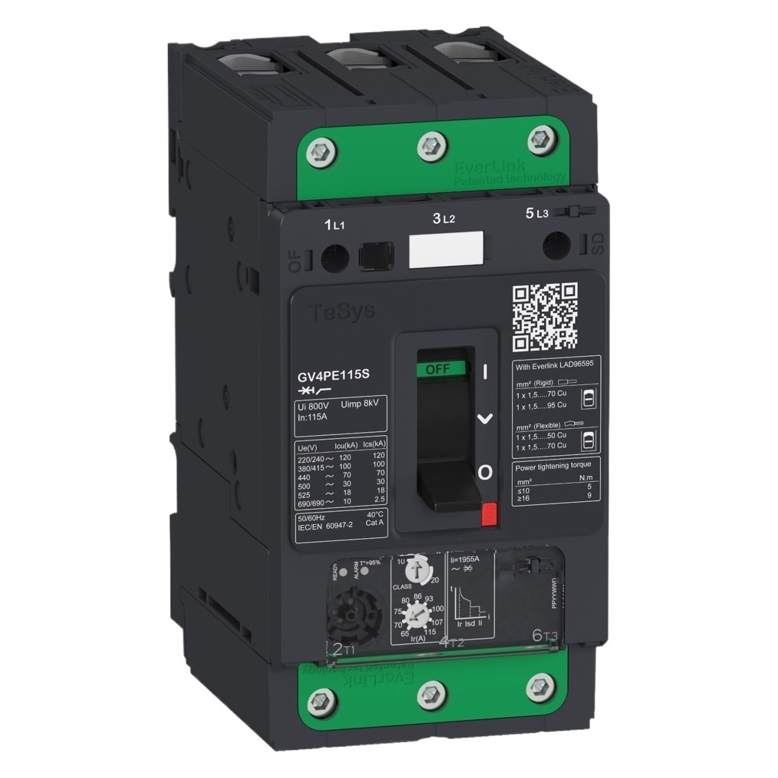 TYEXCZARF GV4PE50S Motor circuit breaker. GV4. 3P. 50A. 100kA