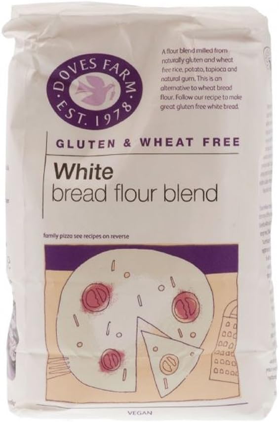 Doves Farm Gluten Free White Bread Flour 1 kg (Pack of 5)