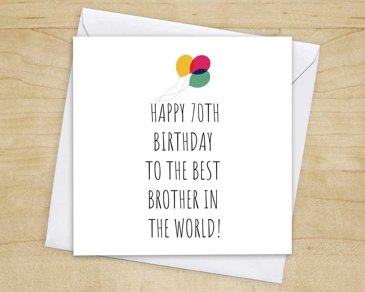 Brother 70th Birthday Card - 5+ Style Choices - 70th Birthday Card for ...