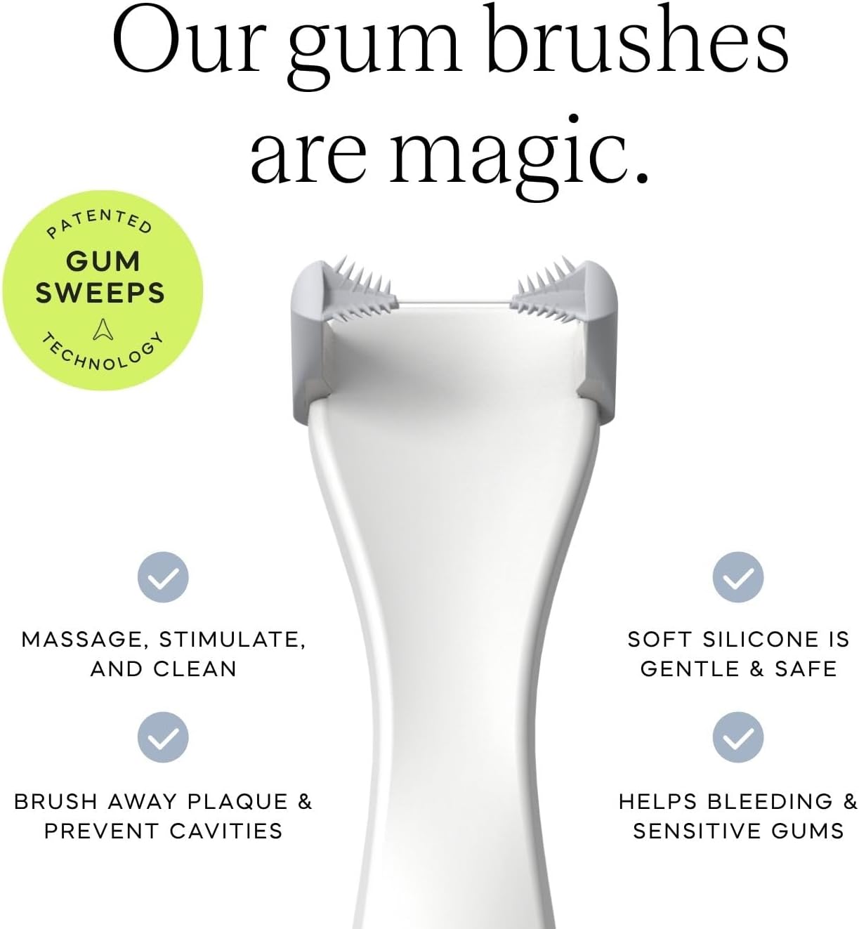 Slate Origin Electric Flosser | Dentist-Invented 3-in-1 Battery-Powered Flosser with Reusable Floss Heads, Gum Brushes & Tongue Scraper, 12,000 Sonic Vibrations, PFAS/PTFE-Free | (White Bundle)