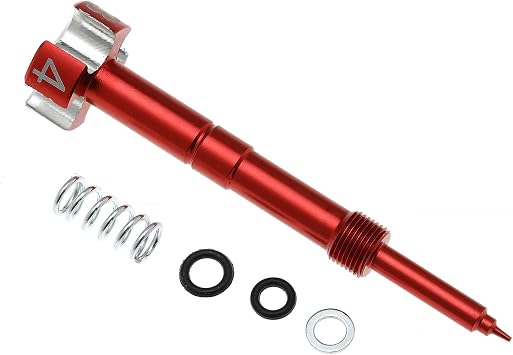 Air Fuel Mixture Screw for Keihin FCR Carb for Honda CRF150R CRF150R for Yamaha YFZ450 YZ250F YZ426F YZ450F for Kawasaki KLX450R KX250F KX450F for Suzuki RMZ250 RAMZ450 Red
