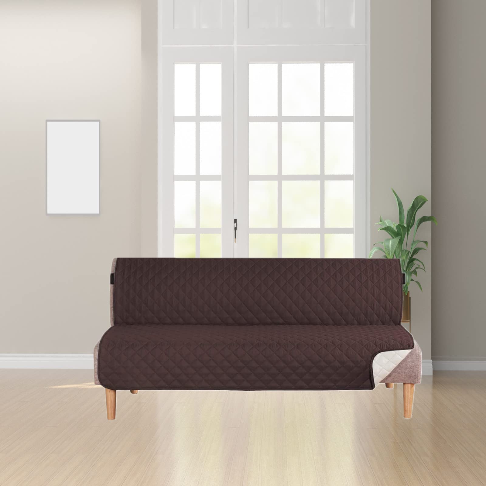 Futon pokrowiec na sofę, dwustronny pokrowiec na sofę, bez podłokietników, futon, ochraniacz na meble, pokrowiec na kanapę, wodoodporny pokrowiec na zwierzęta domowe, dzieci, pies, kot