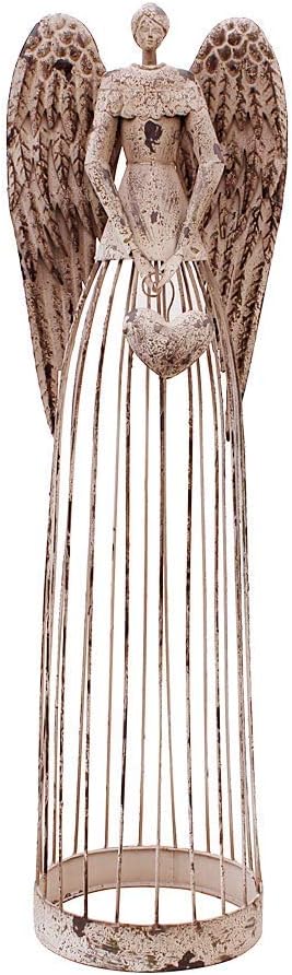 Statue, Garden Angel, Iron, Antique Design