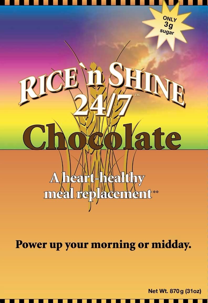 1pk Rice 'n Shine 24/7 Chocolate Meal Replacement Shake Mix Developed by Patty Mcpeak with Manna