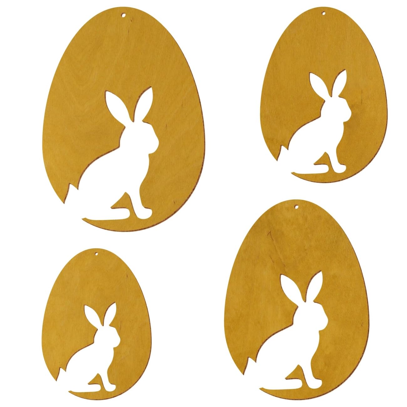 Uova di Pasqua in legno colorato V2, rovere chiaro, decorazione per Pasqua, motivo uovo di Pasqua, 7, altezza: 46 cm di altezza