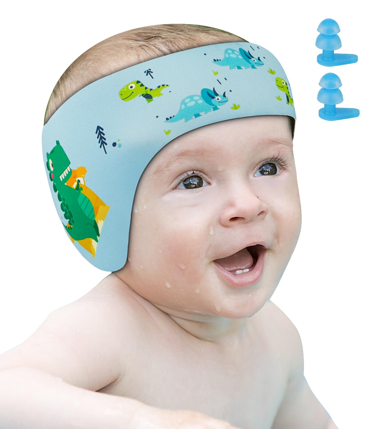 Bandeau De Natation Enfant FMYODWU Avec Bouchons D'oreille - Néoprène Imperméable Pour Piscine, Surf Et Jeux D'eau