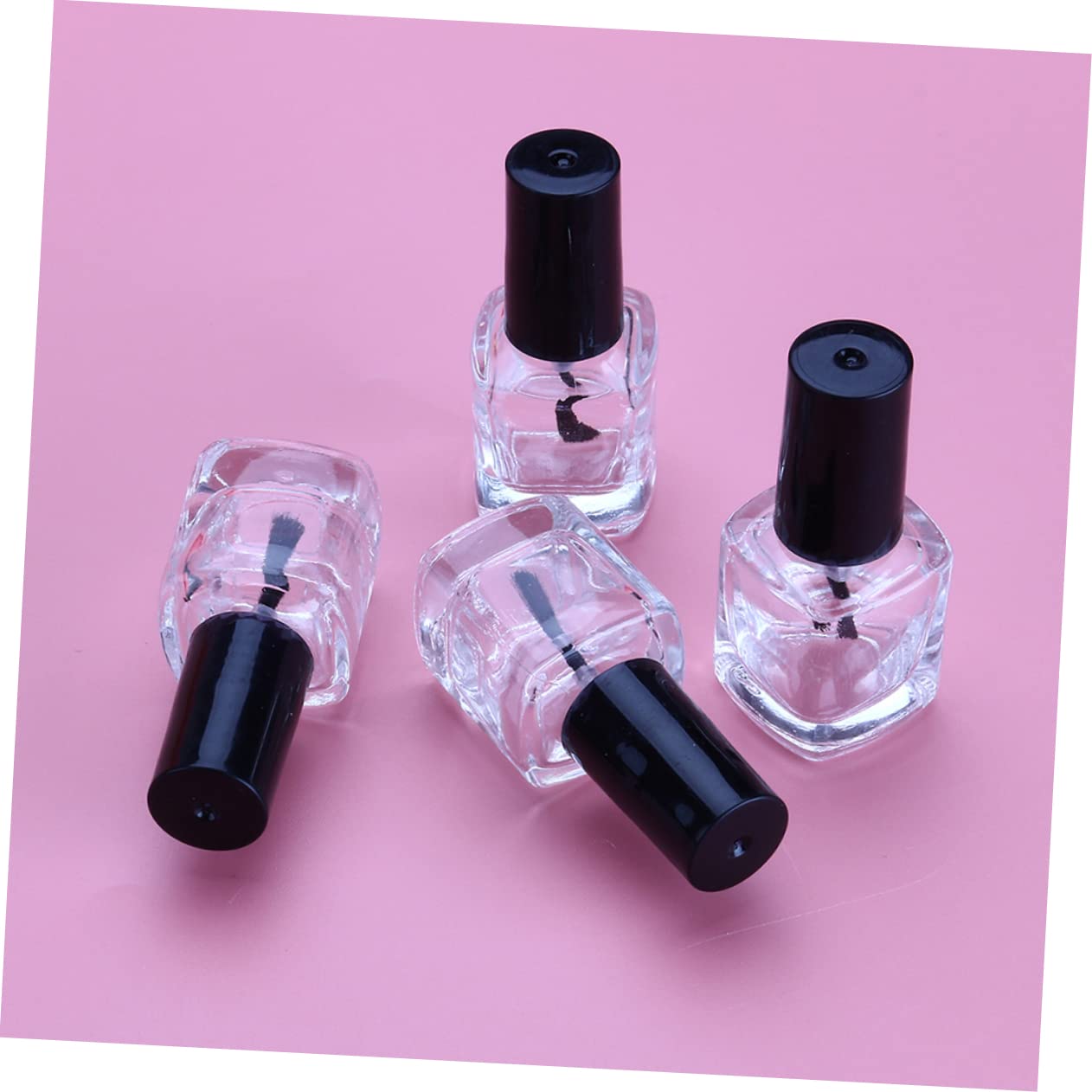 Nachfüllbare Nagellackflasche 10 Ml – Auslaufsichere Glasflasche Mit Pinsel, Transparent | Für Unterwegs & DIY-Nageldesign