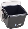 San Jamar Mini Dome Condiment Holder with Dome Lid for Kitchen, Bar, and Restaurants, Plastic, 2 Quarts, Black
