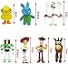 Action Figures Toys Set, 1.5-2.3 inches Tall Action Figures with Woody, Buzz and Jessie ,Toy Anime Figurines Characters (7 Pack)
