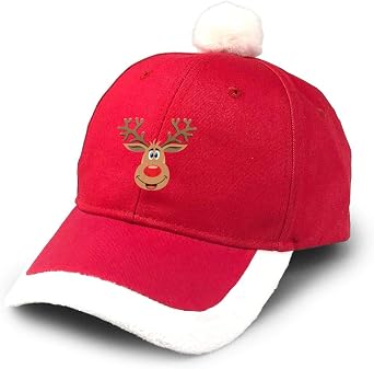 KKMKSHHG Merry Christmas Hat Unisex Adult Vintage Adjustable Santa Baseball Cap Red/White