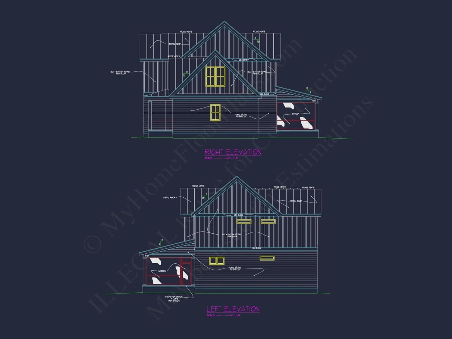 20-2183 House Plan - Colonial Farmhouse House Plan with CAD Designs and Floor Blueprint