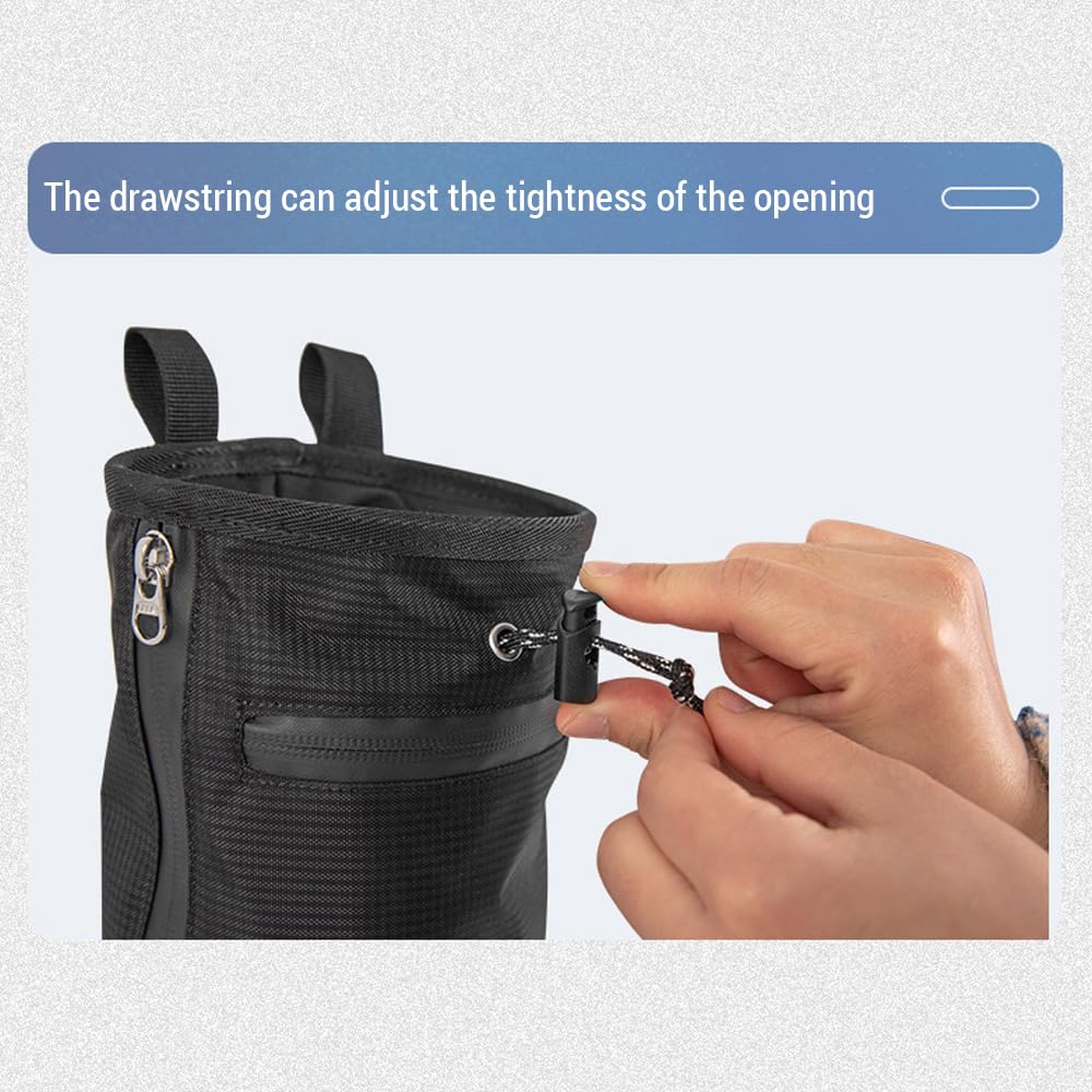 Bolsa de Almacenamiento de Polvo de Magnesio para Escalada y Levantamiento de Pesas con Cepillo