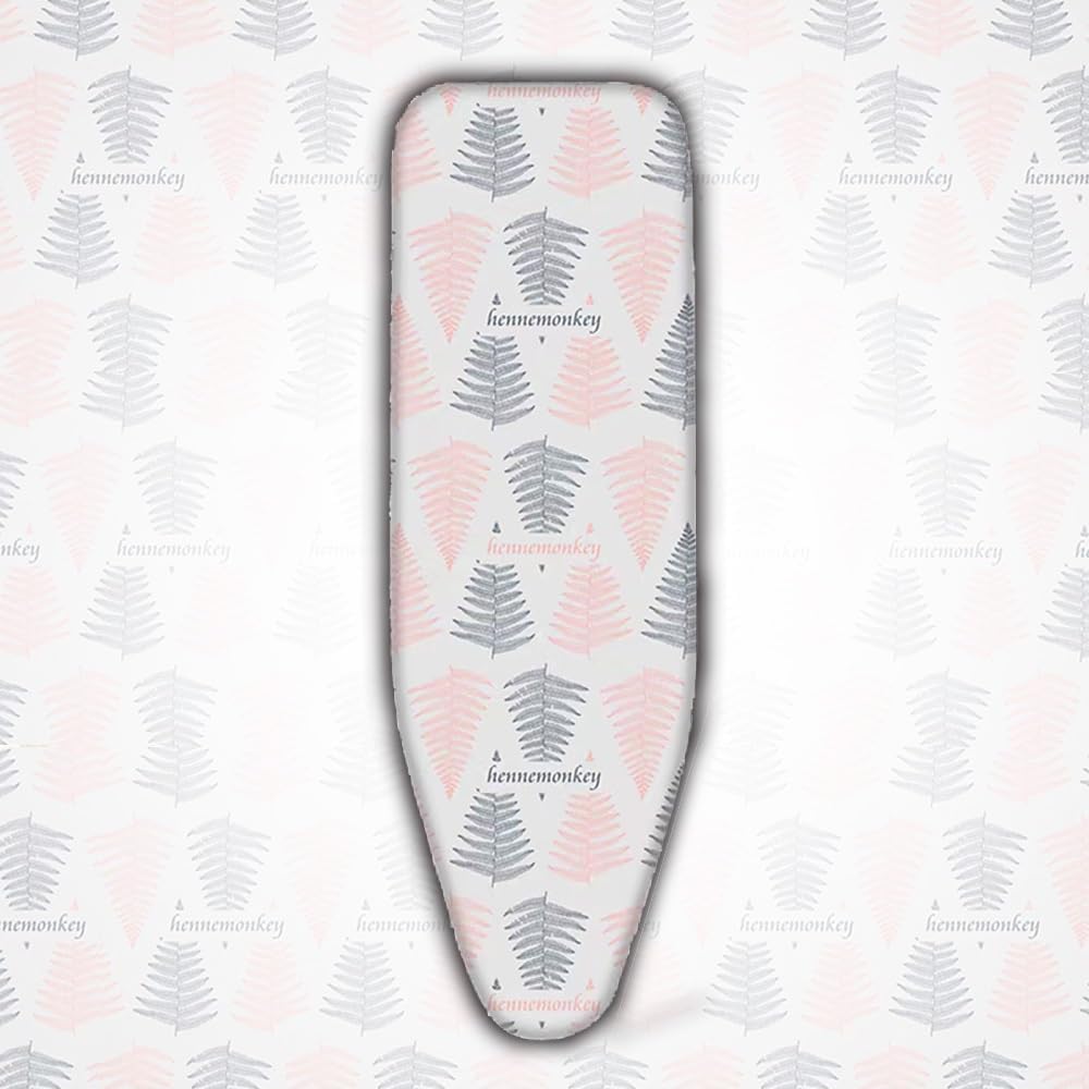 Replacement Ironing Board Cover and Pad Cotton Ironing Board Cover 36x12 39x14 43x13 48x15in Adjustable Ironing Board Pad with Padding(Gray,48x15in(120x38cm))