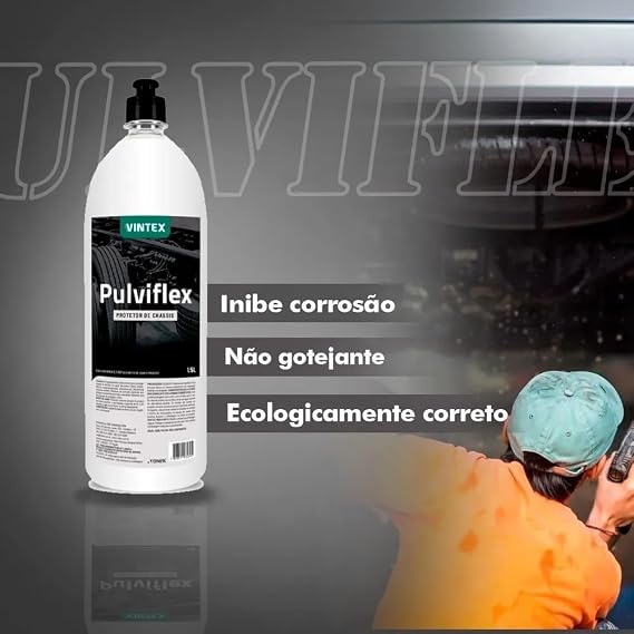 Pulviflex Automotive Shampoo Kit for Protective Chassis Wash + Liquid Tire Shine for darker, shinier tires/Vonixx Vintexx kit, 1.5 liters each.