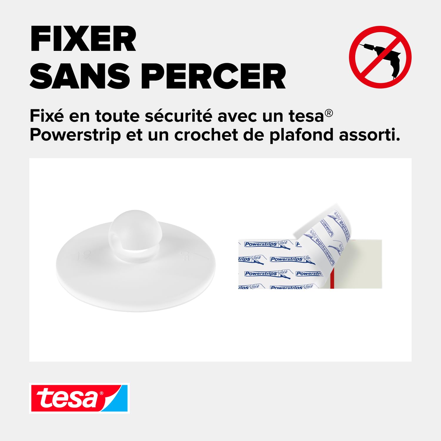 Tesa Stop Moustiquaire Voile Comfort – Ciel Anti-Insectes avec Crochet Adhésif – pour Le Voyage et la Maison – Lit Simple ou Double – avec Sac de Transport – Blanc 55836-00020-00