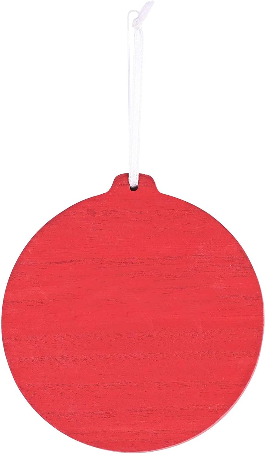 Dicksons Decorative Holiday Hanging Christmas Tree Ornament 4 x 4.25 Inch MDF Joy to The World Red - Image 2