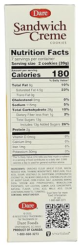 Miniatura 2 de Dare Galletas de crema de 10.2 onzas (paquete de 2) (limón)2