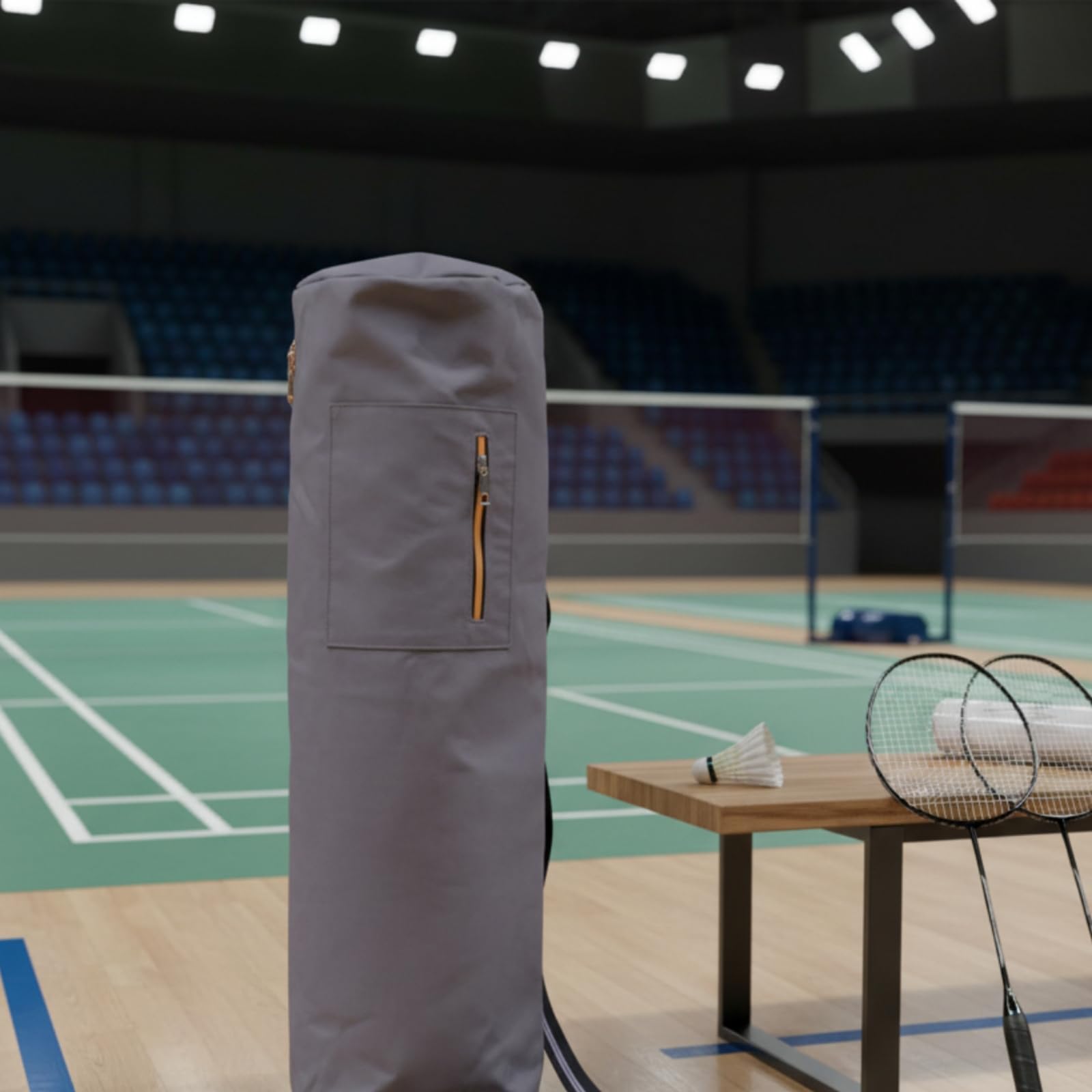 LOVIVER Borsa Sportiva Impermeabile Borsone da Palestra Borsa da Nuoto Zaino a Spalla in Tessuto Oxford Cilindrico con Scomparto Principale Capiente E Tasca, Nero, Nero