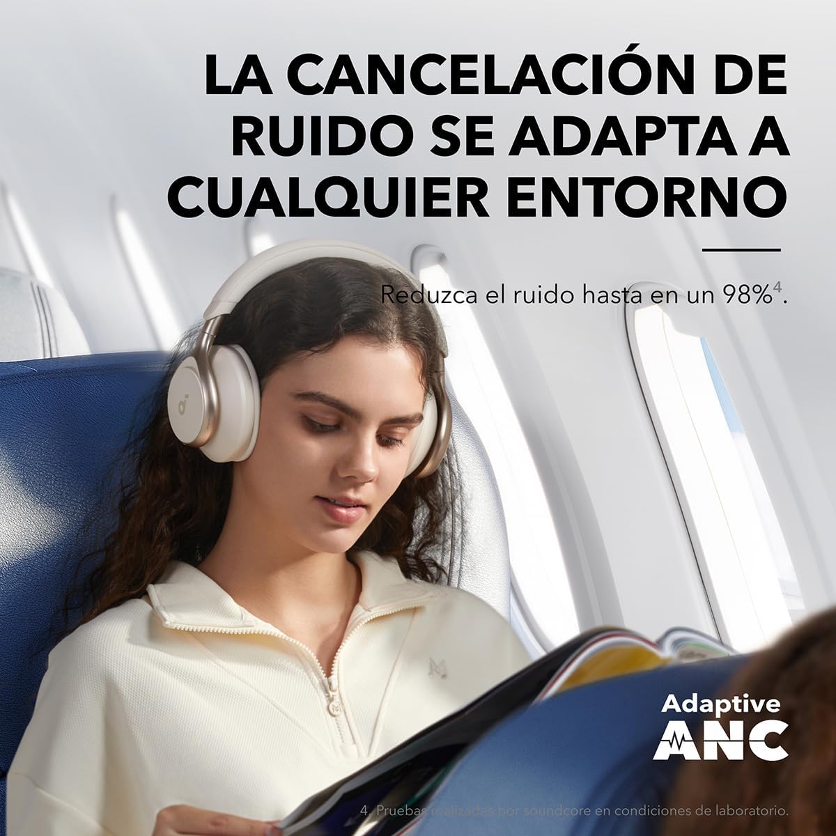 Soundcore Space One Auriculares Bluetooth ANC Adaptativa, LDAC, 40H 4