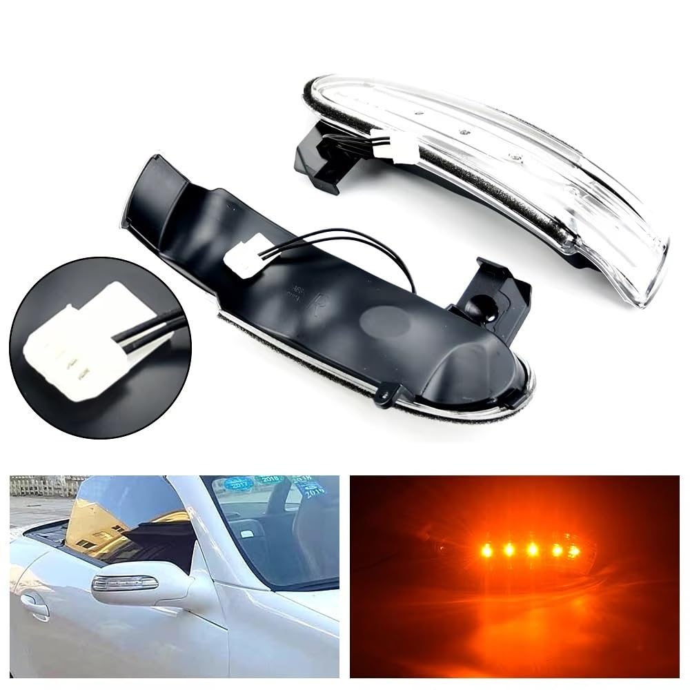 Repetidor de intermitente espejo Indicador De Espejo LED Intermitente Para Benz, Para SLK Clase R171 W171, SL R230 W230, Piezas Automóvil, 2 Uds