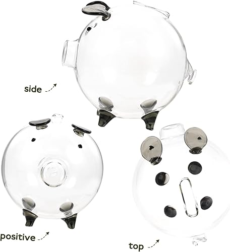 Miniatura 3 de Alcancía decorativa de cristal para niños, decoración de bebé, alcancía decorativa de animales, banco de dinero, banco de monedas, en forma de