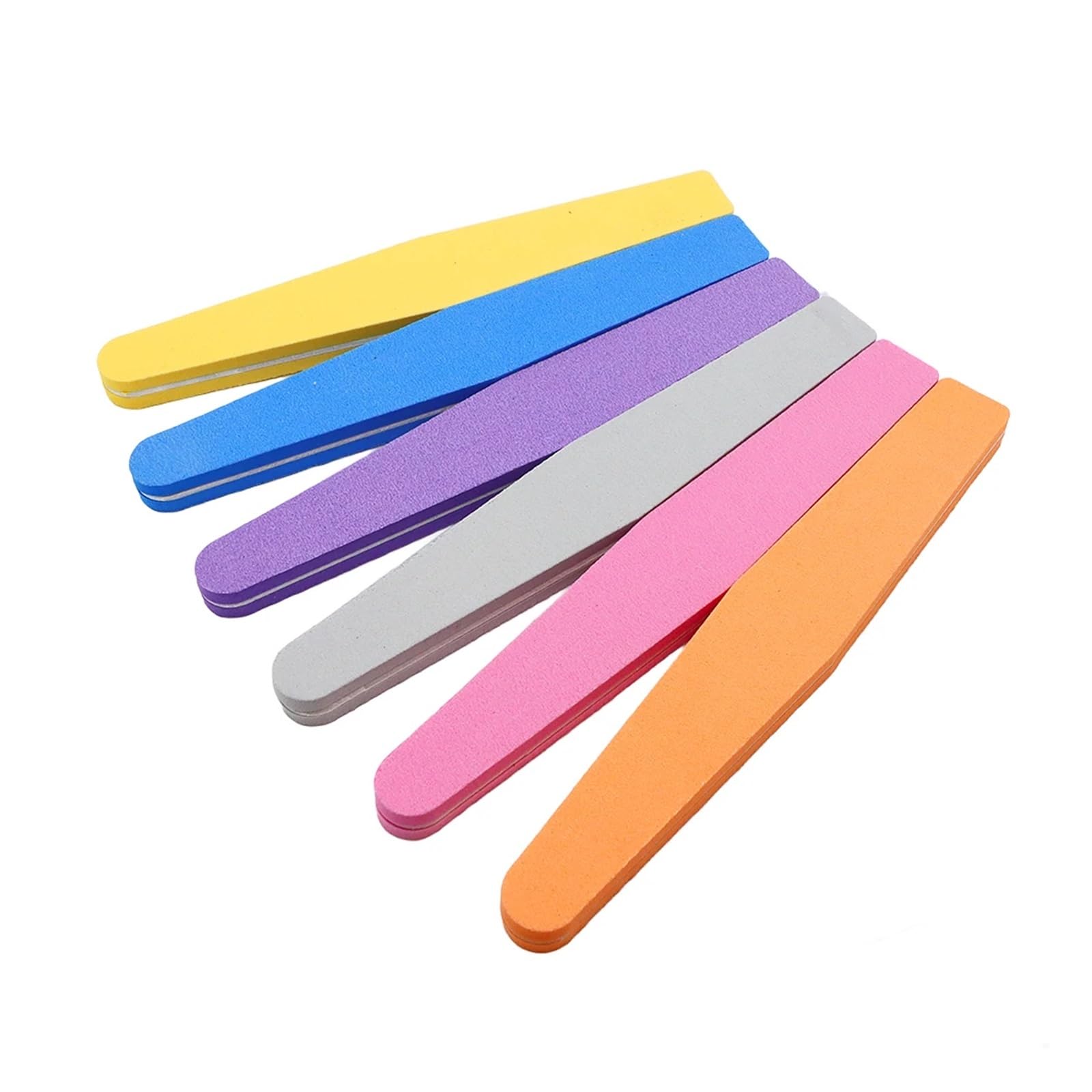 5 sztuk Profesjonalna Gąbka Paznokci do Pilników Romb Styl Nail Art Szlifowanie Polerowanie Manicure Narzędzia Polerka do Polerowania Usuwanie Narzędzia Emery(5pcs Mix)