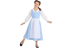 Kids Beauty and the Beast Belle Blue Dress Costume