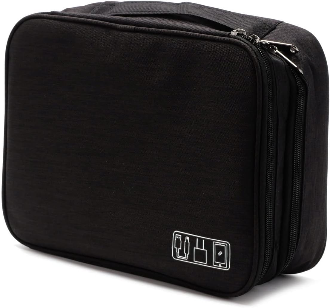Electronic Cable Organiser Bag Travel Waterproof Multiple Layer Gadget